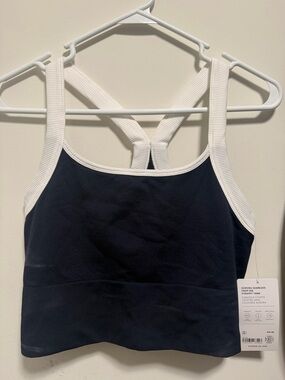 Athleta Aurora seamless crop rib strappy tank. Small. NWT